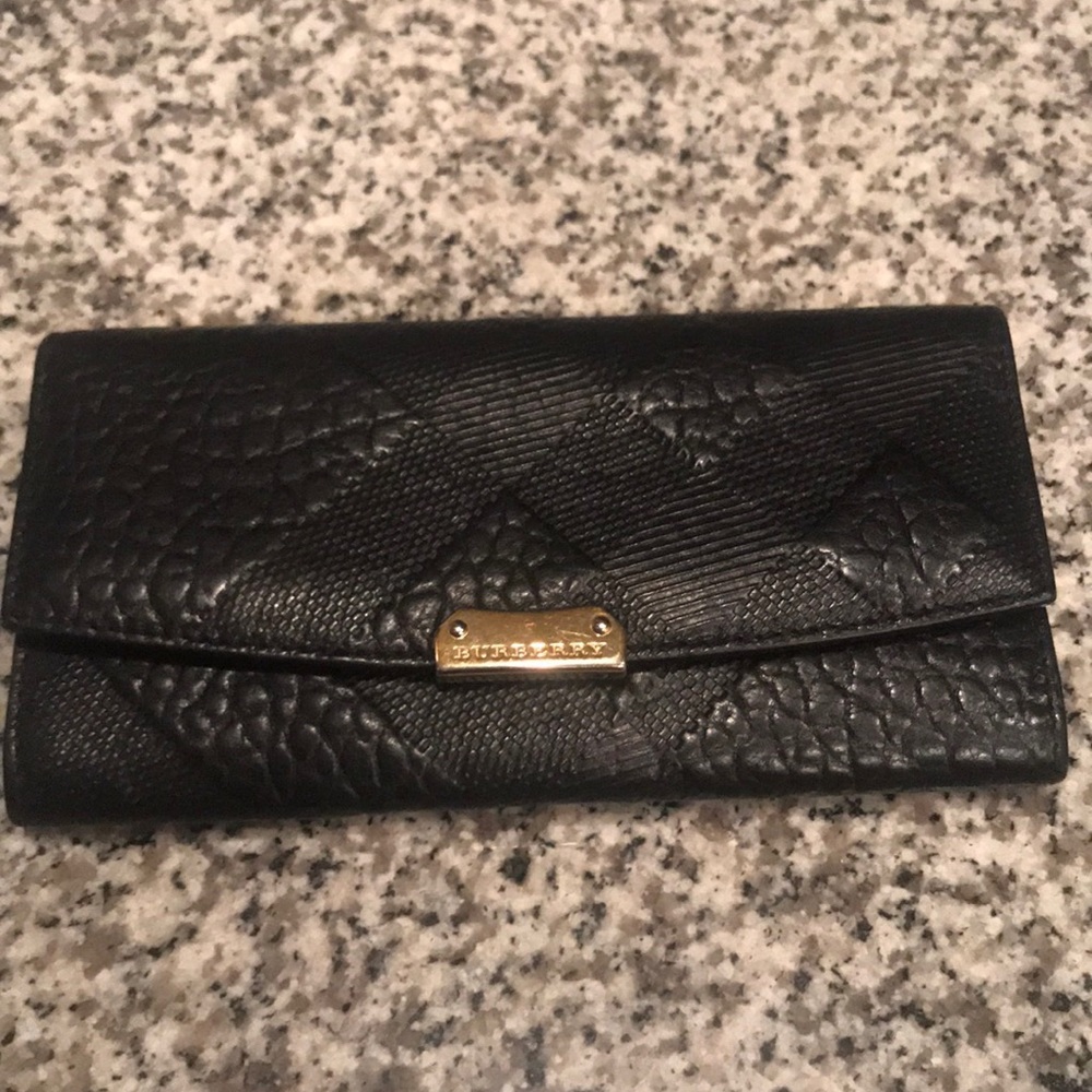 Burberry Porter Embossed Continental Wallet